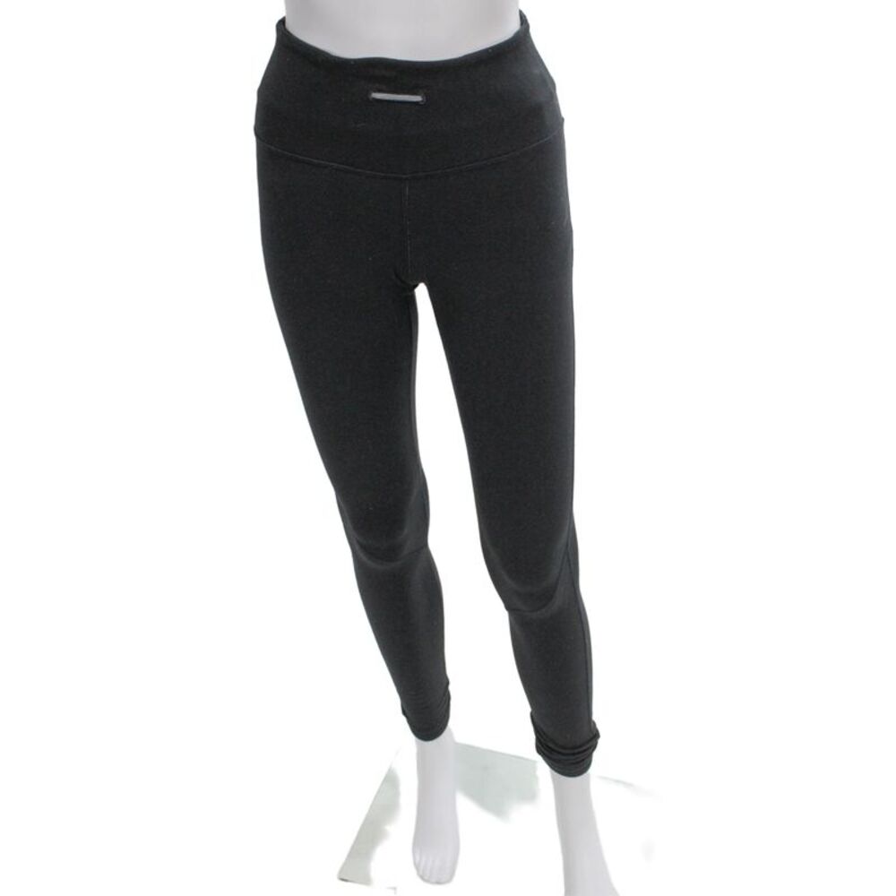 Lululemon Women Gray Ankle Leggings Polyester Solid Pull On Size 4